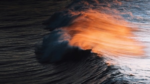 Waves, Nature, 4K wallpaper