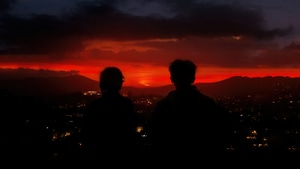 Couple, Love, Sunset, Artist, Artwork, Digital Art, 4K wallpaper