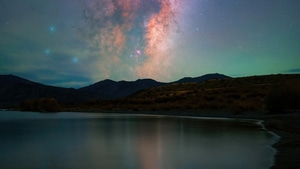 Mountains, Nature, Stars, 4K wallpaper