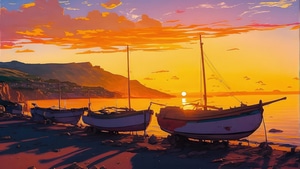 Boat, Artist, Artwork, Digital Art, 4K wallpaper