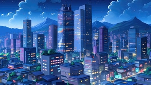City, Buildings, Artist, Artwork, Digital Art, 4K wallpaper