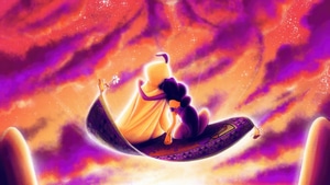 Jasmine, Aladdin, Cartoons, Artist, Artwork, Digital Art, 4K wallpaper