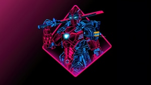 Iron Man, Superheroes, Artwork, Digital Art, Neon, Art, 4K wallpaper