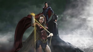 Wonder Woman, Superman, Batman, Superheroes, Artwork, Artist, Digital Art, 4K wallpaper