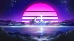 Artist, Artwork, Digital Art, Synthwave, Artstation, 4K wallpaper