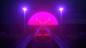 Synthwave, Vaporwave, Artist, Artwork, Digital Art, Behance, 4K wallpaper