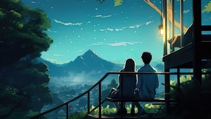 Anime Couple, Anime Girl, Anime Boy, Couple, Love, Artist, Artwork, Digital Art, Behance, 4K wallpaper