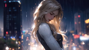 Gwen Stacy, Superheroes, Rain, Artist, Artwork, Digital Art, Deviantart, 4K wallpaper
