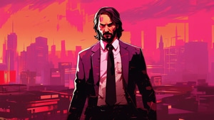 John Wick Chapter 4, John Wick, 2023 Movies, Movies, Keanu Reeves, Artist, Artwork, Digital Art, 4K wallpaper