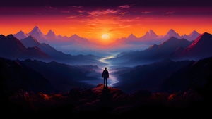 Alone, Artist, Artwork, Digital Art, 4K wallpaper