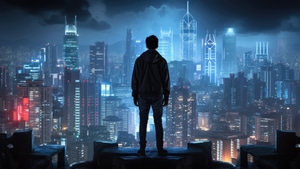 Alone, City, Artist, Artwork, Digital Art, 4K wallpaper