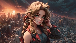 Aerith Gainsborough, Final Fantasy, Games, Artist, Artwork, Digital Art, Deviantart, 4K wallpaper