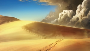 Sand, Storm, Artist, Artwork, Digital Art, Artstation, 4K wallpaper