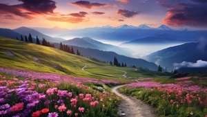Aesthetic, Scenery, Landscape, Mountains, Scenic, Outdoor, 4K wallpaper