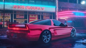 Honda Nsx, Honda, Cars, Reflection, Artist, Artwork, Digital Art, Artstation, 4K wallpaper