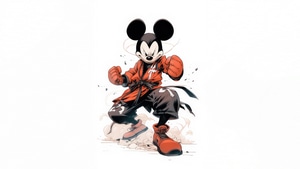Mickey Mouse, Cartoons, Minimalism, Minimalist, Artist, Artwork, Digital Art, 4K wallpaper