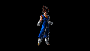 Vegito, Dragon Ball Legends, AMOLED, Black background, 4K wallpaper