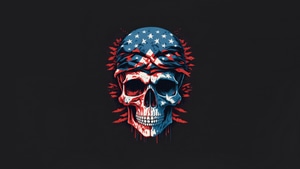 Skull, Dark, Black, Ai, Minimalism, Minimalist, Artist, Artwork, Digital Art, 4K wallpaper