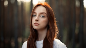 Redhead, Girls, Model, 4K wallpaper