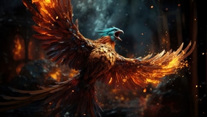 Phoenix, Artist, Artwork, Digital Art, 4K wallpaper