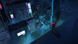Spider Man Across The Spider Verse, Spiderman 2099, Miguel O Hara, Spiderman, Superheroes, Movies, Artist, Artwork, Digital Art, 4K wallpaper