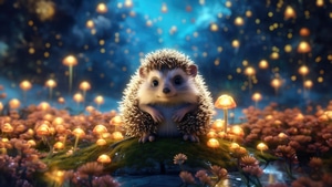 Hedgehog, Animals, Cute, Ai, Artist, Artwork, Digital Art, 4K wallpaper