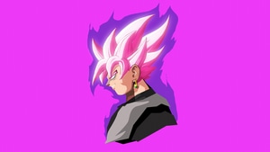 Super Saiyan Rose, Goku, Dragon Ball Super, Dragon Ball, Anime, Artist, Artwork, Digital Art, Minimalism, Minimalist, Pink, 4K wallpaper