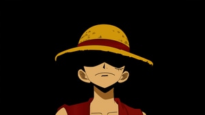 Monkey D Luffy, One Piece, Anime, Minimalism, Minimalist, Dark, Black, Artist, Artwork, Digital Art, 4K wallpaper