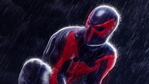 Spiderman 2099, Spiderman, Superheroes, Artwork, Digital Art, 4K wallpaper