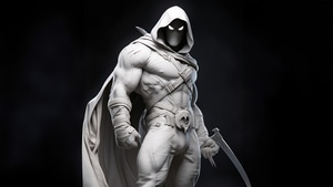 Moon Knight, Dark, Black, Superheroes, Artist, Artwork, Digital Art, Artstation, 4K wallpaper