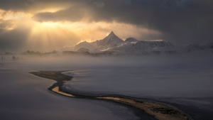 Snow, Mountains, Landscape, Nature, 4K wallpaper