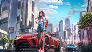 Anime Girl, Anime, Artist, Artwork, Digital Art, 4K wallpaper