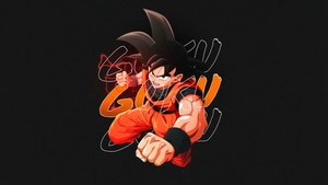 Goku, Dragon Ball Super, Anime, Dragon Ball, Dark, Black, Minimalism, Minimalist, 4K wallpaper