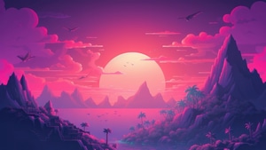 Artist, Synthwave, Artwork, Digital Art, 4K wallpaper