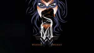 Wonder Woman, Superheroes, Dark, Black, Minimalism, Minimalist, Artist, Artwork, Digital Art, 4K wallpaper