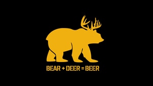 Dark, Black, Bear, Deer, Artist, Artwork, Digital Art, 4K wallpaper