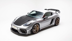 Porsche 718 Cayman GT4 RS, Sports cars, White background, 4K wallpaper