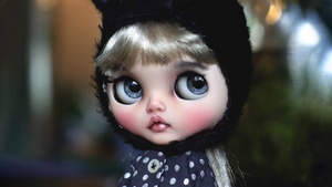 Blythe doll, Winter, Innocent, Adorable, 4K wallpaper
