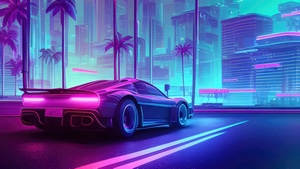 Vaporwave, Synthwave, Retrowave, Artist, Artwork, Digital Art, 4K wallpaper