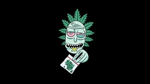 Rick, Rick And Morty, Tv Shows, Dark, Black, Oled, 4K wallpaper