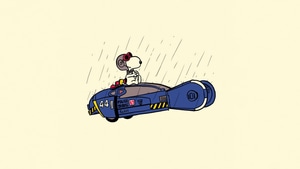 Snoopy, Cartoons, Blade Runner, Minimalism, Minimalist, Artist, Artwork, Digital Art, 4K wallpaper