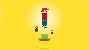 Super Mario, Mario, Cartoons, Artist, Artwork, Minimalsim, Behance, 4K wallpaper