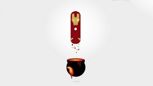 Iron Man, Superheroes, Artwork, Digital Art, Minimalism, Behance, 4K wallpaper