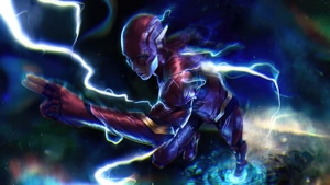 The Flash, Flash, Superheroes, Artwork, Digital Art, Artist, 4K wallpaper