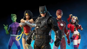Fortnite, Games, Batman, Wonder Woman, Flash, Harley Quinn, 4K wallpaper