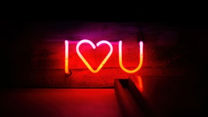 I Love You, Neon sign, Dark background, 4K wallpaper