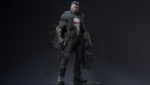 The Punisher, Punisher, Tv Shows, Marvel, Artstation, Dark, Black, 4K wallpaper