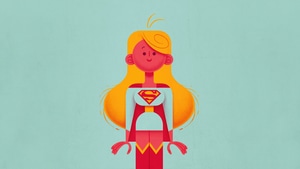Supergirl, Superheroes, Minimalism, Minimalist, Artist, Artwork, Digital Art, Artstation, 4K wallpaper