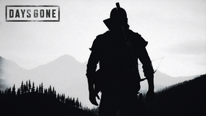 Deacon St. John, Silhouette, Days Gone, Black and White, Monochrome, 4K wallpaper