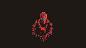 Red Hood, Superheroes, Artwork, Artist, Digital Art, Dark, Minimalism, 4K wallpaper
